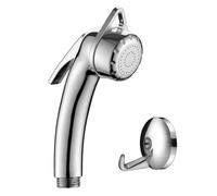 High Pressure Shower Head,1/2" Thread Chrome Trigger Handheld Shower Head with On Off Button,Shower Head Universal Bath Shower Fil-TER for Baths,Hair Salons,Pet Cleaning