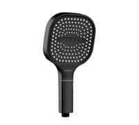 High Pressure Shower Head 3 Mode Rainfall Massage Save Water(Black)