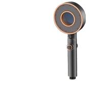 High Pressure Shower Head 3 Modes Adjustable Showerheads Water Saving One-Key Stop Spray Nozzle Bathroom Faucet Accessorie(Grey)
