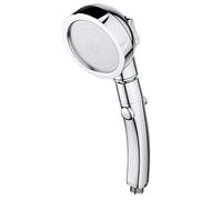 High Pressure Shower Head, 360 Degrees Rotating Three Functions Pressurized Water Saving Handheld Showerhead With Stop Button