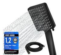 High Pressure Shower Head and Hose Set[TESTSIEGER], Shower Head with 6 Mode