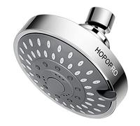 High Pressure Shower Head, HOPOPRO Upgraded 5 Spray Pattern Adjustable Bathroom Shower Head, Multi-Functional Wall Mount Fixed Showerhead 360° Rotatable Rain Showerhead Durable High Flow Shower Head