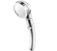 High Pressure Shower Head Set with Hose and Holder 3 Modes Water Saving One-Key Stop Sprayer Bathroom Faucet Accessories(Silver)