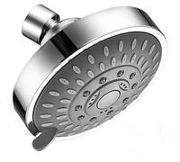 High Pressure Shower Head Sprayer 4 Inch 5 Setting Adjustable Rainfall Wall-Mounted Bathroom Fixture Faucet Replacement Parts for Bathroom