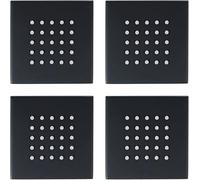 High Pressure Shower Head, Square Shower Massage Spray Jets, Wall Mounted Brass Hydro Jet Shower Head, 4pcs Side Sprayer