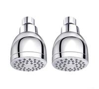 High Pressure Shower Head Wall Mount Rain Showerhead with 41 Nozzles ABS Chrome Plated Brass Fittings G1/2 Interface for Bathroom RV Outdoor Low Water Flow(2pcs)