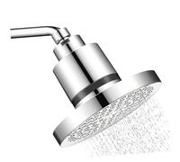 High Pressure Shower Head with 4-Stage Water Filter & Hard Water Softener Rotatable Design for Healthier Cleaner Showers - Stylish Silver Bathroom Showerhead