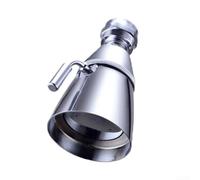 High Pressure Shower Head with Adjustable Spray Settings, Chrome Plated Copper Hand Sprayer for Enhanced Water Flow and Water Saving, For Easy Install Bathroom Kit, Silver