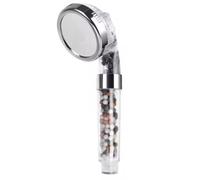 High Pressure Shower Head with Filter Beads - 3 Spray Modes Handheld SPA Shower, Water Saving Turbo Boost Rainfall & Massage Shower Head (Style-A)