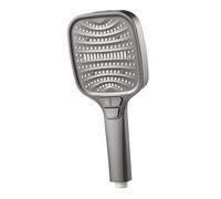 High Pressure Shower Heads,8 Spray Jet Modes High Pressure Bathroom Shower Head, with Pause Switch, Massage Water Saving Large Shower (Grey)