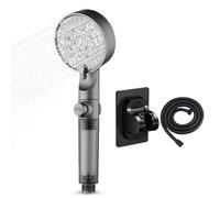 High Pressure Shower Heads, Five Spray Mode Shower Head, Hard Water Solution Kit, Adjustable Hose Bracket Accessory, Reliable Equipment for Spa Hotel Rest Room Apartment Living RV Household
