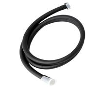 High Pressure Shower Hose Plumbing for Bathroom Accessories PVC Flexible Handheld Anti Winding GI/2 Universal for Bathroom(Black,2.0M)