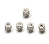 High Pressure Spray Nozzle, 5PCS high Washer tip 1/4 inch Male NPT Thread Stainless Steel(40° Hole Diameter 1.449mm(0.057in))(40° Spray Hole Diameter 1.575mm(0.062in))