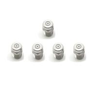 High Pressure Spray Nozzle, 5PCS high Washer tip 1/4 inch Male NPT Thread Stainless Steel(40° Hole Diameter 1.449mm(0.057in))(0° Spray Hole Diameter 0.977mm(0.038in))