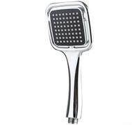 High Pressure Square Shower Head ABS Chrome Handheld | Powerful water flow, 5 spray settings, invigorating rinse, dense silicone nozzles, modern square design
