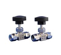 High Pressure Stainless Steel Double Ferrule Needle Valve 6/8/10MM Pressure Gauge Needle Globe Valve 64 Bar 1/8" 1/4" 3/8" 1/2"(6MM)