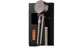 High Pressure Stainless Steel Shower Head with Filter Water Saving One-Key Stop Sprayer Bathroom Accessories(Grey Shower)