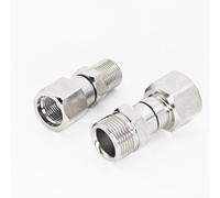 High Pressure Stainless Steel Swivel Joint with Anti Twist Design for M22 14MM 15MM Hose Compatible with Pressure Washer Systems (M22 15MM)