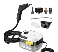 High Pressure Steam Cleaner, 2500W Portable Handheld Machine, 1.2L Capacity, 3 Bar, Includes 3 Brush Heads for Home and Car Detailing