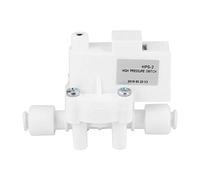 High Pressure Switch, 1/4" DC 24V High Pressure Switch for Pump RO Water Fitlers Reverse Osmosis Tank 0.25MPa Action