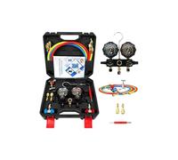 High Pressure Systems Recharges Including Accuracy Double Gauges & General Refrigerants Adapters for R22 R134 R404 High Accuracy Manifold Gauges Set