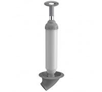 High Pressure Toilet Plunger with 5X Suction Power, Heavy Duty Toilet Unclogger with Vacuum Seal Design, Extra Long Stainless Steel Handle for Bathroom, Sink, Shower Drain Clog Removal, White