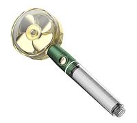 High Pressure Turbo Fan Shower Head, Handheld 360 Rotation Propeller Driven Stream, Massaging Hydrojet Spa Shower