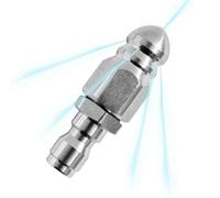 High Pressure Unblocker Nozzle - 6mm Quick Connector for Drain Cleaning, Rust Resistant Anti-Clogging Tool Plumbing Accessories for Residential Commercial Use