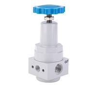 High Pressure Valve 1/2in BSPT Female, Pneumatic Air Pressure Regulation Valve, Brass - Plated with 0.4-3.5MPa Range for Industrial Air Systems