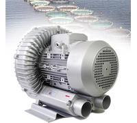 High Pressure Vortex Blower 350W 3 Phase 220V-380V Regenerative Air Pump for Fish Pond Aeration Sewage Treatment Industrial Ventilation Quiet Operation Copper Motor Dust Removal