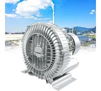 High-Pressure Vortex Ring Blower for Air Blowing or Suction, Efficient Single Phase Centrifugal Blower with Regenerative Technology, Ideal for Industrial Applications