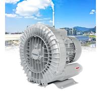High-Pressure Vortex Ring Blower for Air Blowing or Suction, Efficient Single Phase Centrifugal Blower with Regenerative Technology, Ideal for Industrial Applications