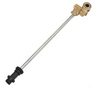 High Pressure Wash Extension Wand With Five Adjustable Nozzles For Karcher K2 K3 Pivoting Coupler Stainless Steel Cleaning Tool For Car Driveway And Window Long Lasting Spray Lance Kit(A)