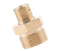 High Pressure Washer Adapter Pipe Fittings Brass, Male Female Threaded - 22mm M to 14mm M- Flat