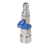 High Pressure Washer Ball Valve Kit 3/8 Quick Disconnect Stainless Steel Water Flow Control for Power Washer Hose 4000 PSI