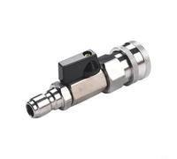 High Pressure Washer Ball Valve Kit Stainless Steel 4500 PSI 3/8 Quick Coupler Socket for Car Patio Deck Siding Cleaning Robust