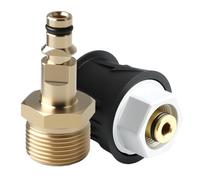 High Pressure Washer Connector Adapter for Karcher K2 K3 K4 K5 K6 K7 Series, M22 14mm Brass Quick-Connect Hose Pipe for Pressure Washer Gun and Hose Convert Tool