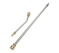 High Pressure Washer Extension Wand, Angled Pressure Washer Lance for Roofs and Fenders, 2PCS Stainless Steel Cleaning Accessories with 30° Bend