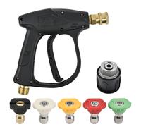 High Pressure Washer Gun 4350PSI with 5 Water Nozzle Tip, High Pressure Washer Gun for Karcher Cleaner Wash Cleaner Gun Cleaning Car Wash Water Gun