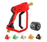 High Pressure Washer Gun 5 Nozzle Tips - Red FC5