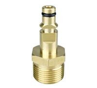 High Pressure Washer Hose Adapter Brass M22 High Pressure Pipe Quick Connector Converter Fitting for K-Series Pressure Washer Pressure Washer Parts(Gold)
