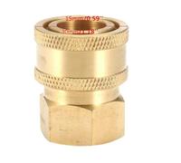 High Pressure Washer Hose Adapter, Quick Connect Metal Fitting for Karcher for Bosch for LAVOR Kranzle, G1/4 M22 1/4 NPT Threaded Connector
