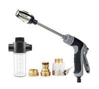 High-Pressure Washer Nozzle for Garden Hose, Fits Any Standard Hose, 360° Rotation, 2-in-1 Hydro Jet Pressure Injection Nozzle Power Washer Gun for Cleaning Patio, Car & Driveway (C)