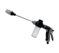 High-Pressure Washer Nozzle for Garden Hose, Fits Any Standard Hose, 360° Rotation, 2-in-1 Hydro Jet Pressure Injection Nozzle Power Washer Gun for Cleaning Patio, Car & Driveway (B)