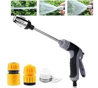 High-Pressure Washer Nozzle for Garden Hose, Fits Any Standard Hose, 360° Rotation, Suitable for Three Spray Modes, Heavy-Duty Spray Nozzle for Cleaning Patio, Car & Driveway (A)