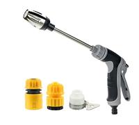 High-Pressure Washer Nozzle for Garden Hose, Fits Any Standard Hose, No Adapter Needed, Heavy-Duty Spray Nozzle for Cleaning Patio, Car & Driveway (1, A)