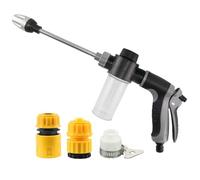 High-Pressure Washer Nozzle for Garden Hose, Fits Any Standard Hose, No Adapter Needed, Heavy-Duty Spray Nozzle for Cleaning Patio, Car & Driveway (1, B)