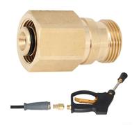 High Pressure Washer Quick Connect Adapter for m22 to 14mm for Karcher - Brass Hose Fitting Leak for proof Coupler Power Washer Accessory(A)