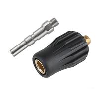 High-Pressure Washer Quick Coupler Adapter with G14 Thread, Brass Male and Female Connector Set for Easy Quick Release, Compatible with High Pressure Hoses, Foam Lances and
