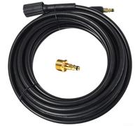High Pressure Washer Replacement Hose for Karcher K Series - 10M Reinforced PVC Pipe with Quick Connect Fittings - Heavy Duty Jet Wash Extension for Garden Patio Car Cleaning(6m)